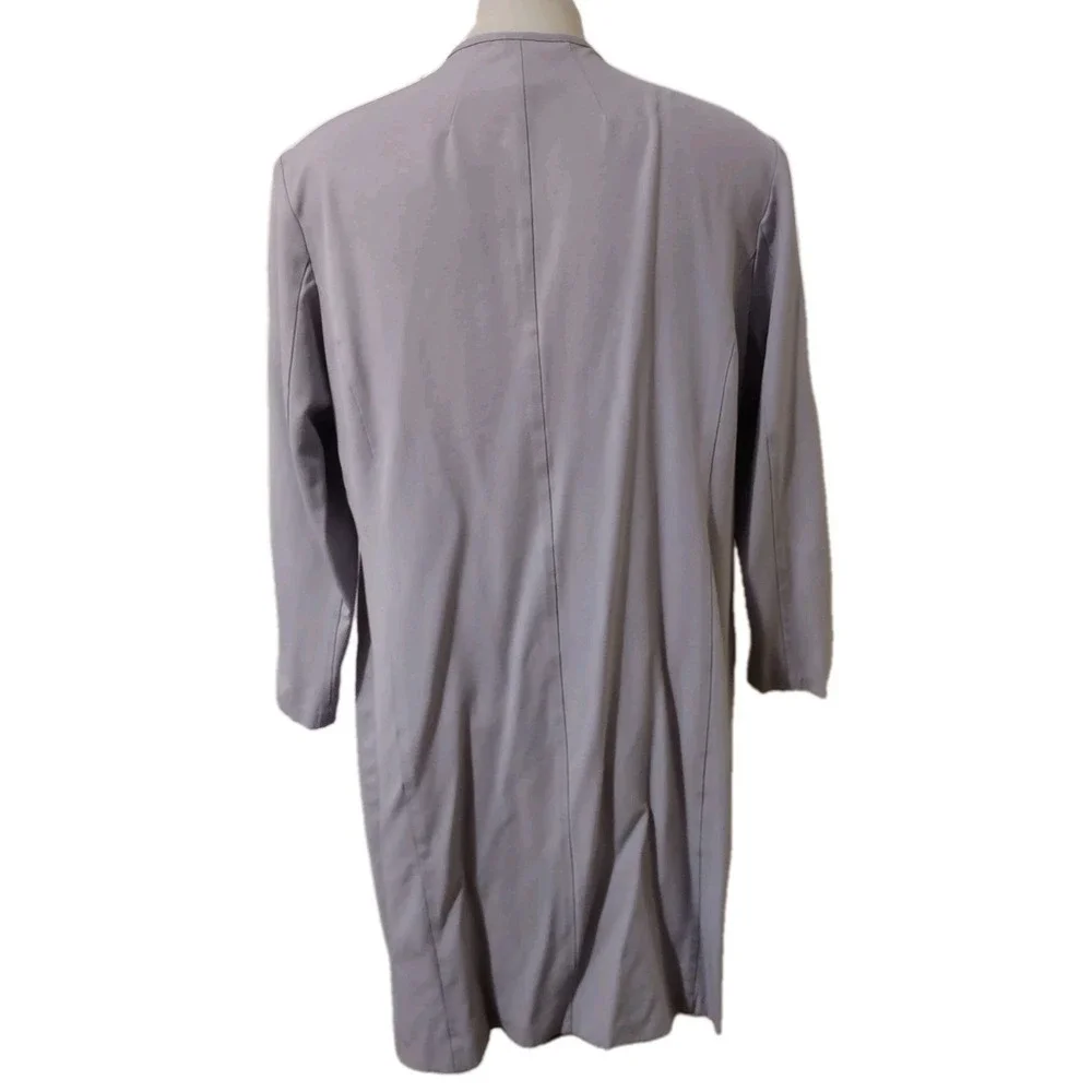 Allison Woods Jacket Women's Size 26W Gray Zip Up Long Sleeve 2 Pockets Stretch‎